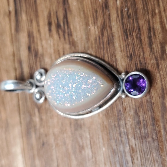 P202 sterling silver 925 arabian drop pendant - Picture 1 of 3